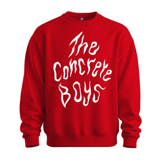 the concrete boys sweatshirt logo red