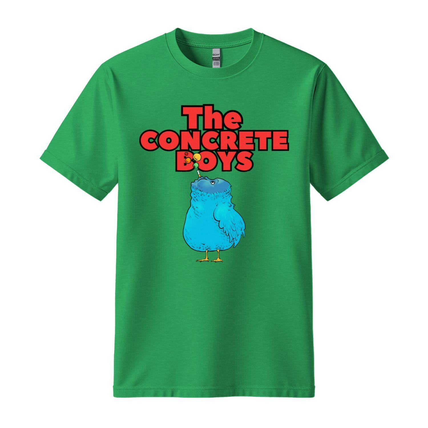 the concret boys t-shirt blue bird green