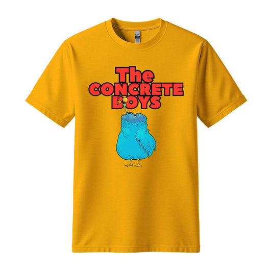 the concrete boys t-shirt yellow blue bird