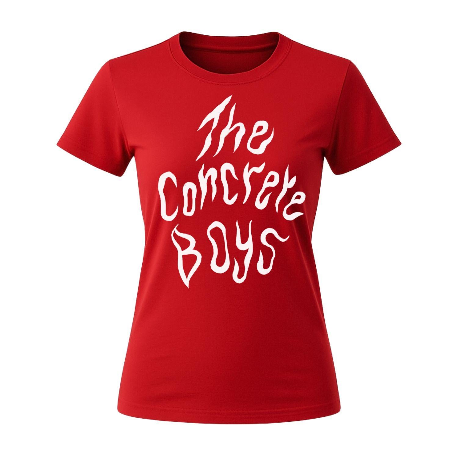 the concrete boys women t-shirt red