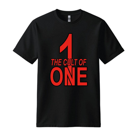the cult of one number one black t-shirt