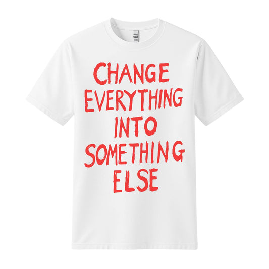 the cult of one white t-shirt change everything into something else