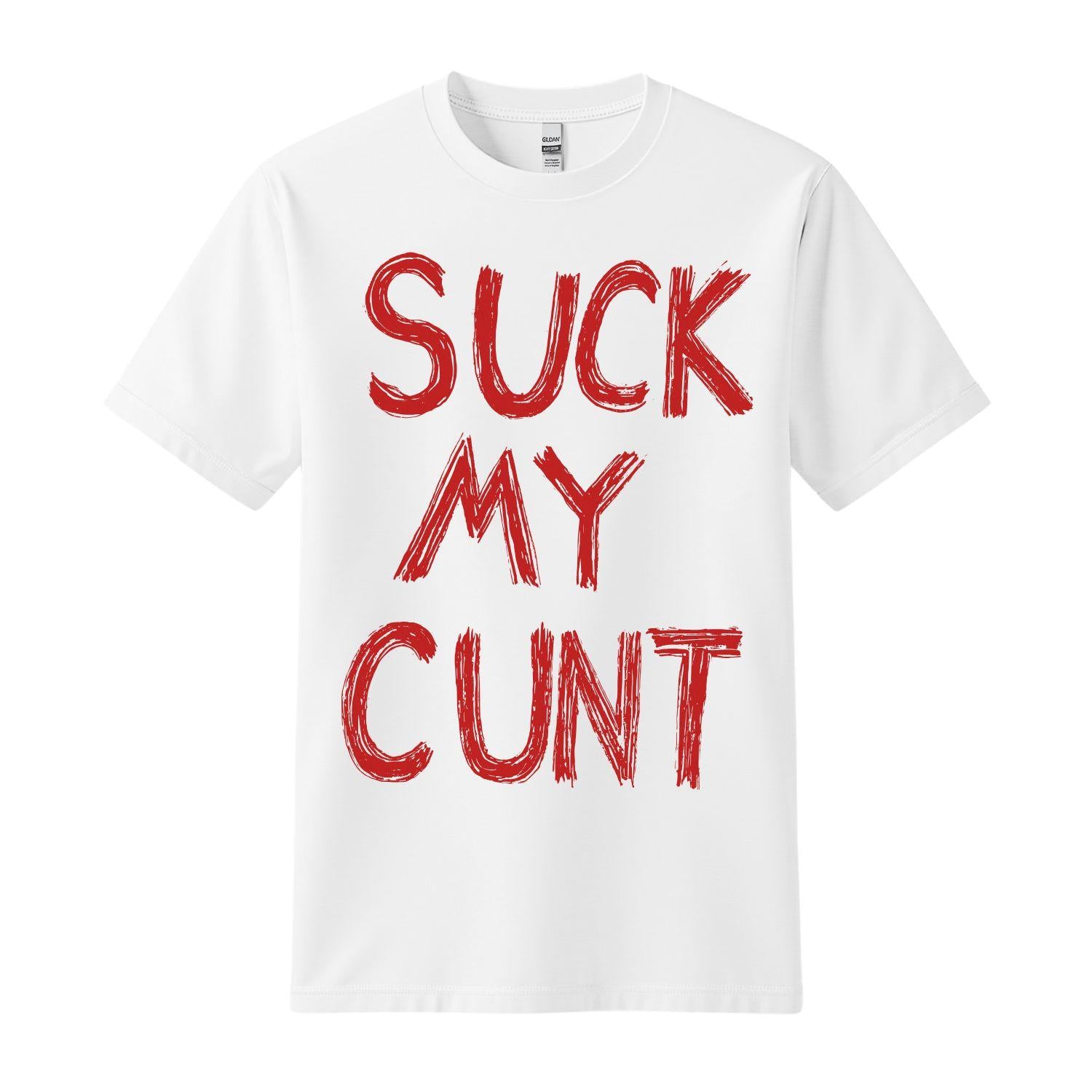 the cult of one white t-shirt suck my cunt