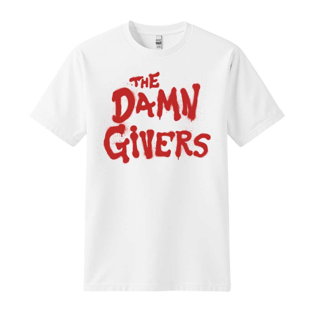 the damn givers white t-shirt