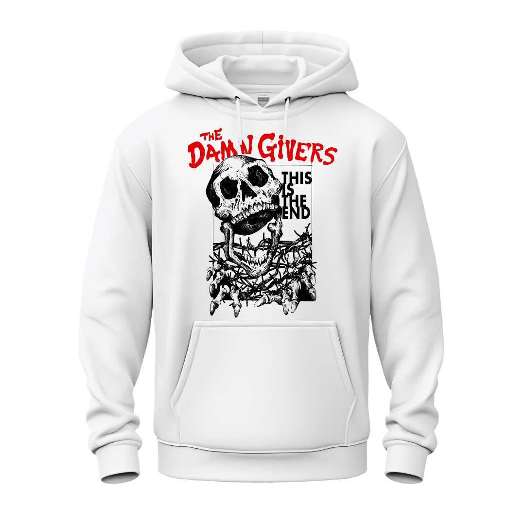 the damn givers white hoodie