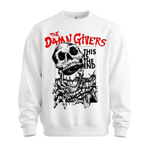 the damn givers white sweatshirt