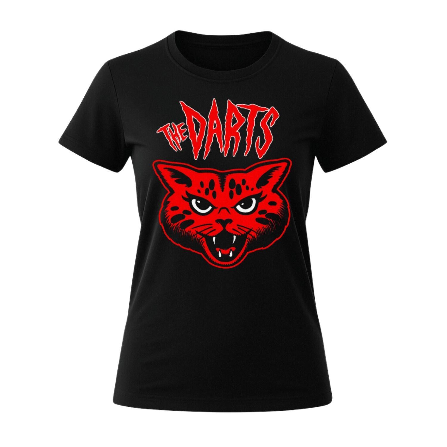 the darts merch women t-shirt cat