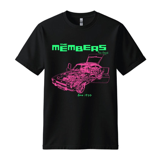 The Members 1977 punk legends black t-shirt