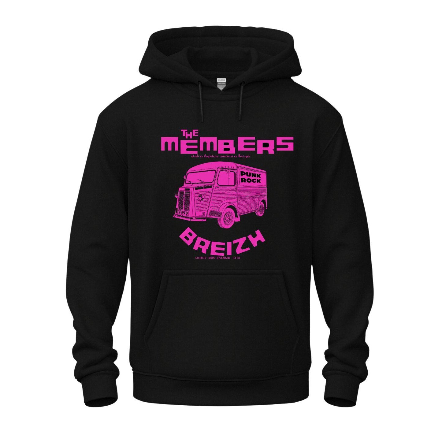 The Memebrs breizh black hoodie punk legends 1977