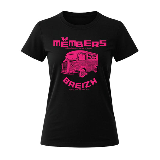 the members women's breizh black t-shirt