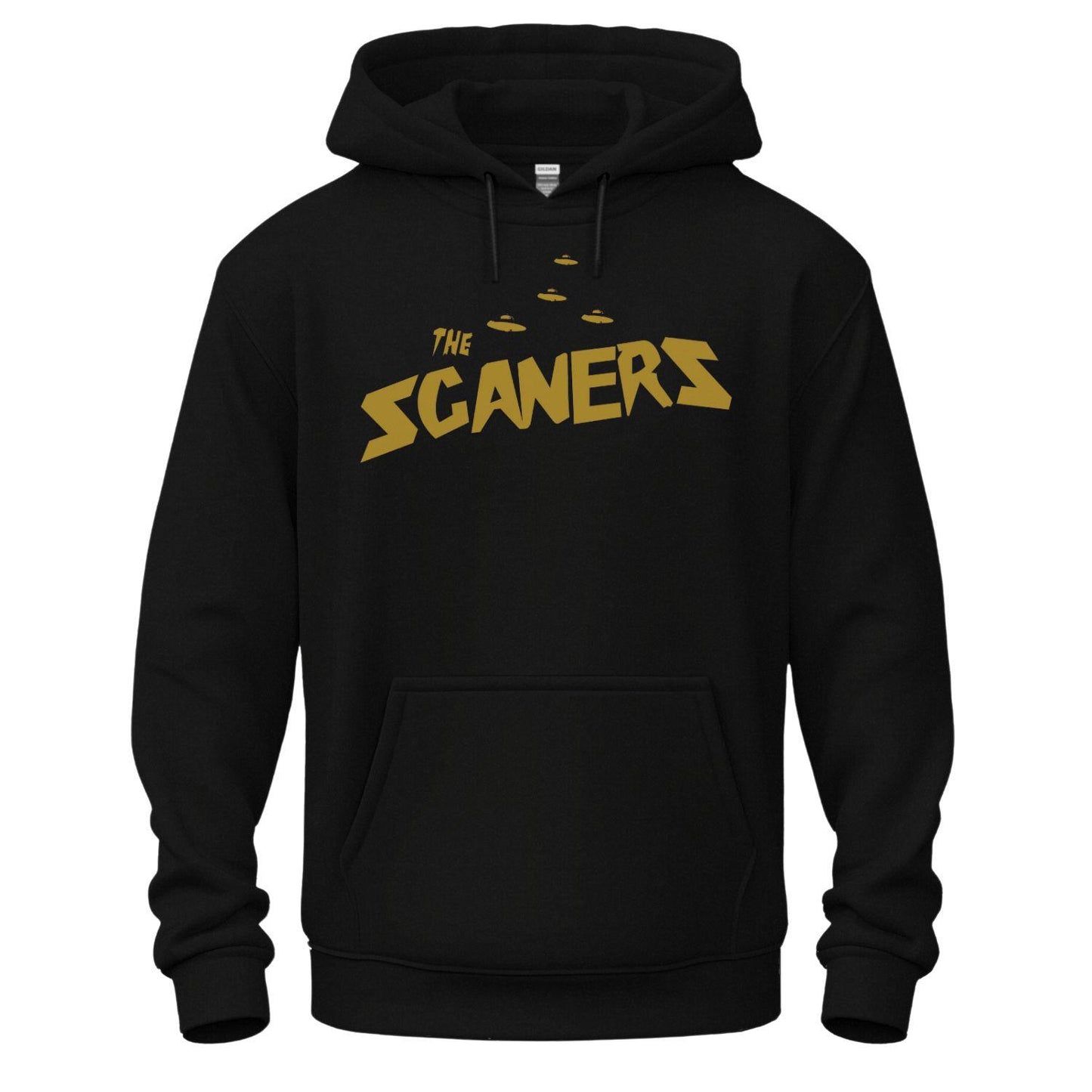the scaners hoodie ufo black gold