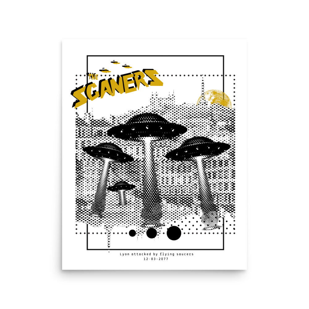 the scaners lyon ufo fourvière poster