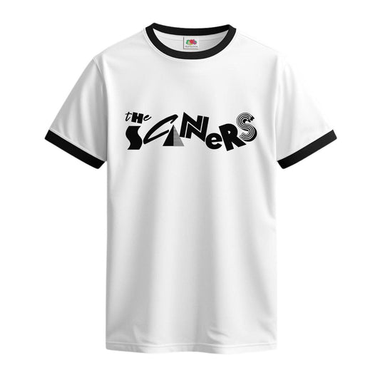 the scaners ringer t-shirt white black