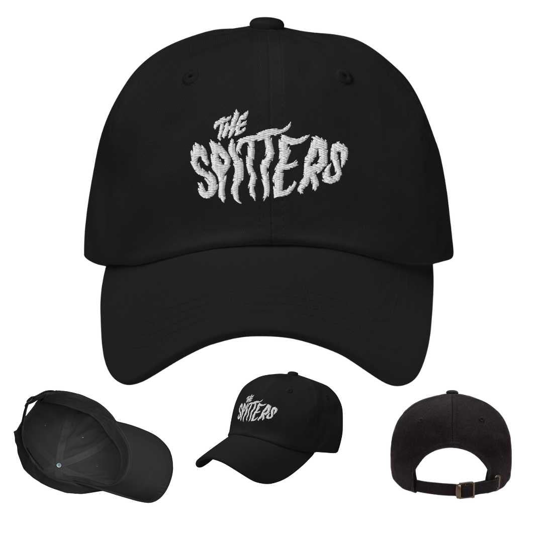 the spitters black embroidered cap