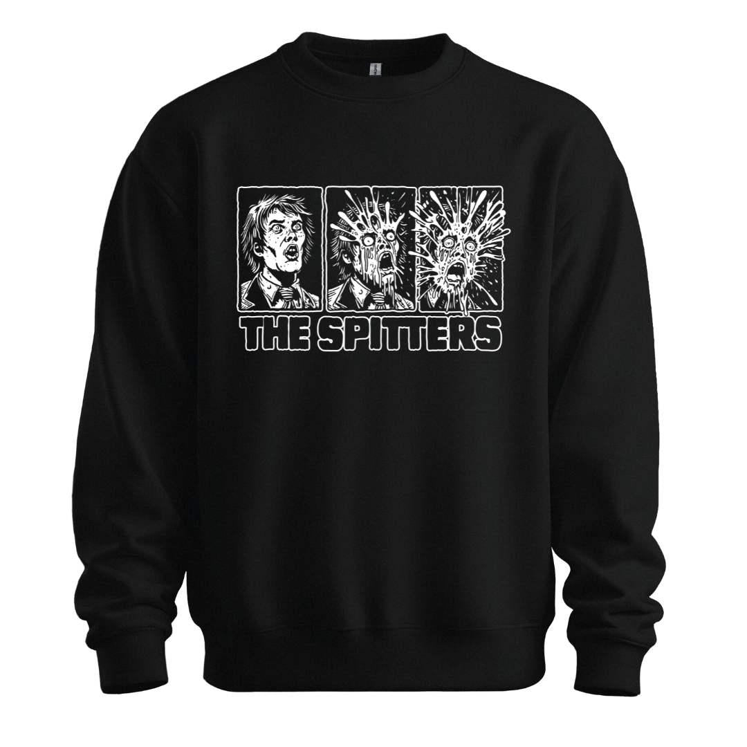 the spitters heads black sweatshirt
