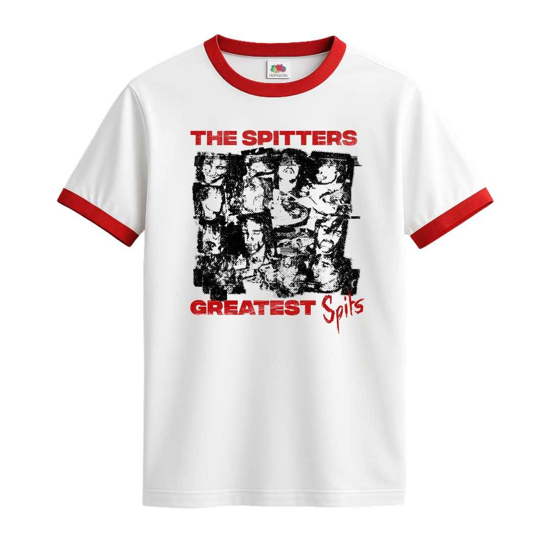 the spitters red white ringer t-shirt