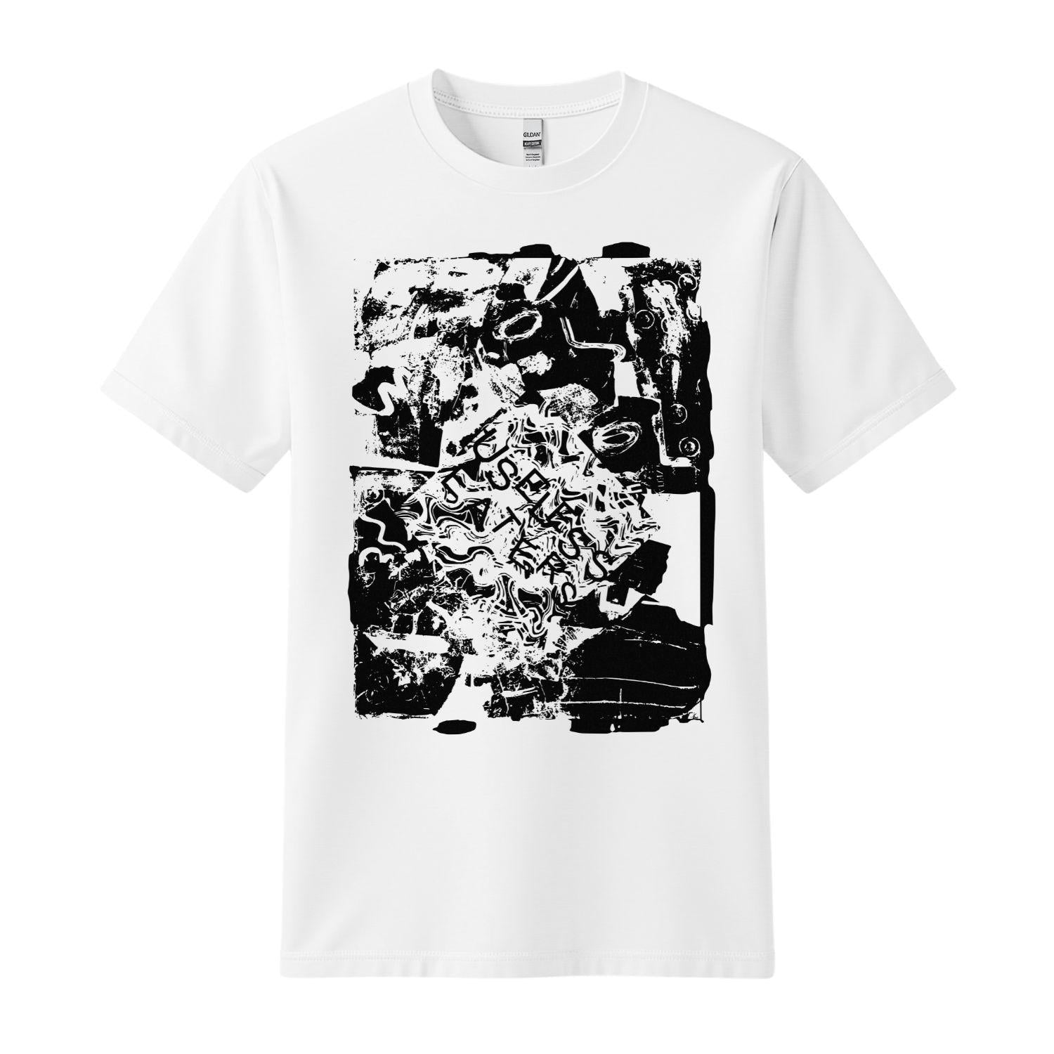 useless eaters t-shirt white black