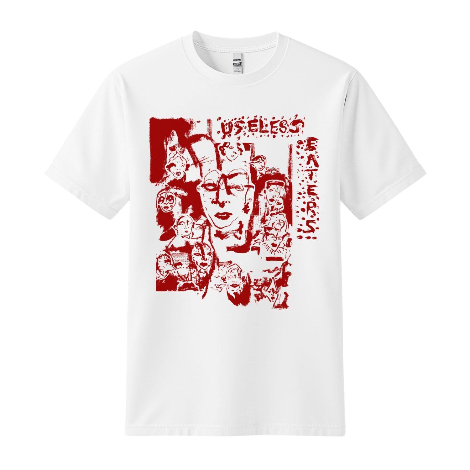 useless eaters t-shirt white red