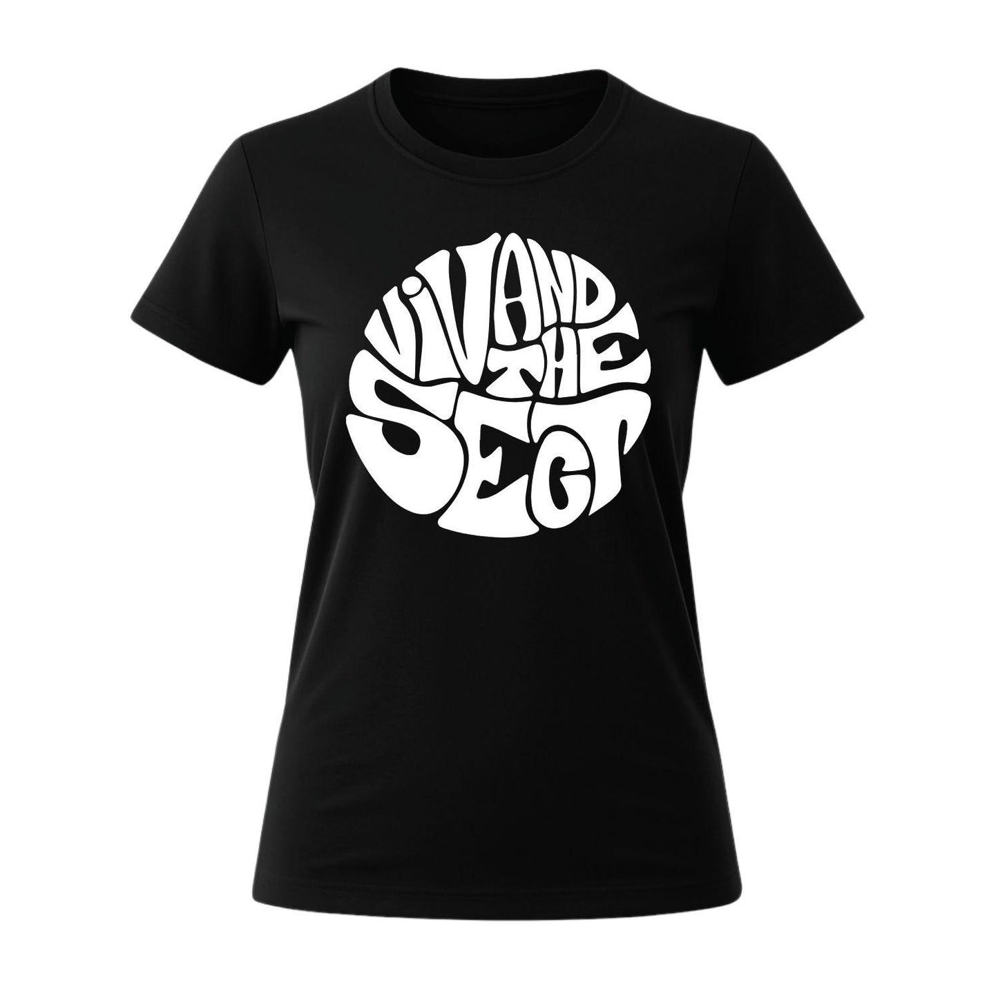 viv and the sect women's black t-shirt