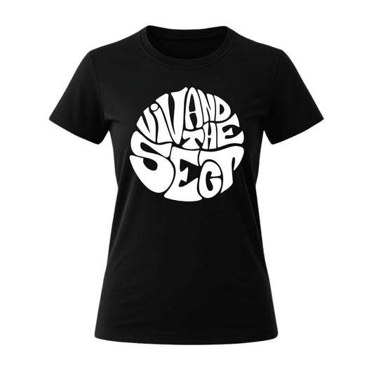 viv and the sect women's black t-shirt
