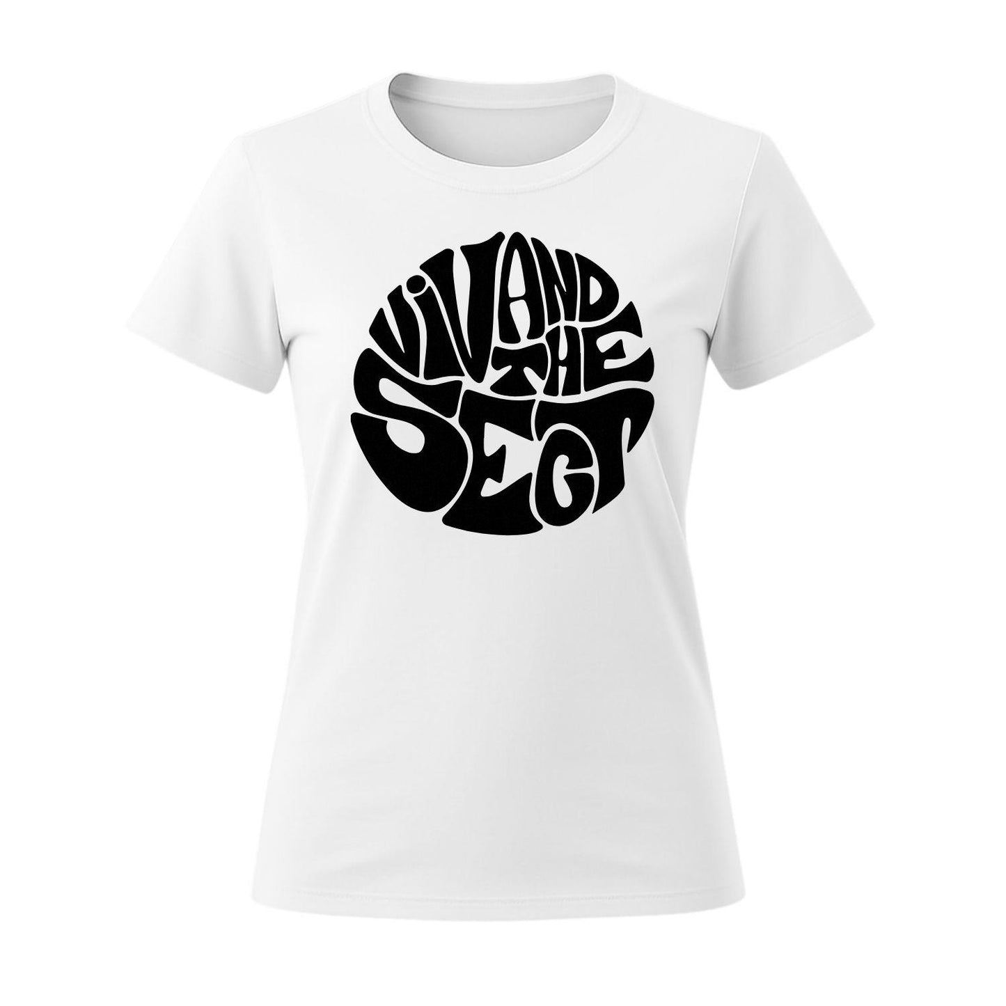 viv and the sect women's white t-shirt