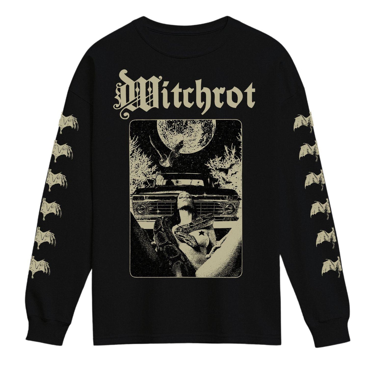 witchrot snake black long sleeve shirt