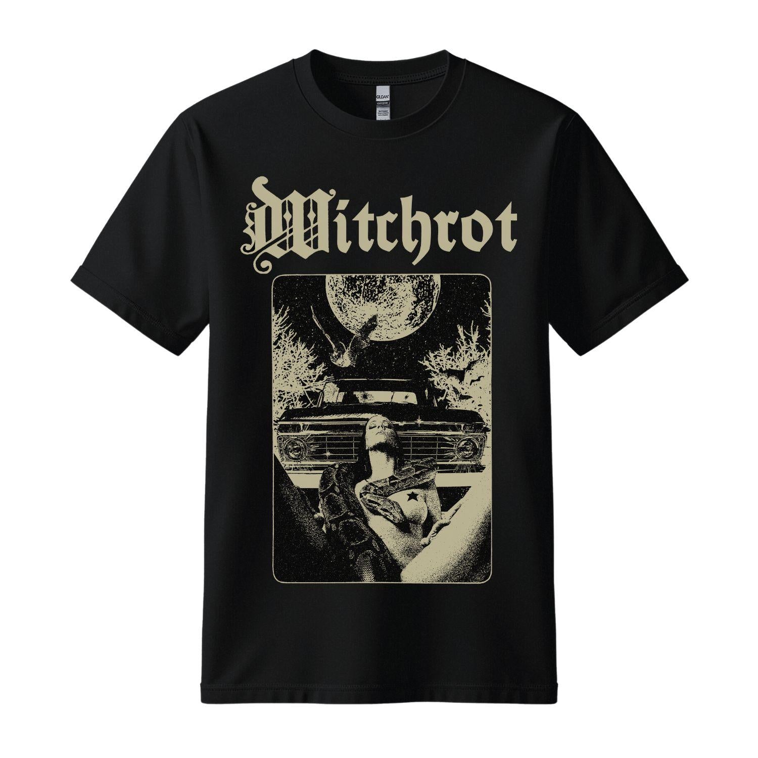 witchrot snake black t-shirt