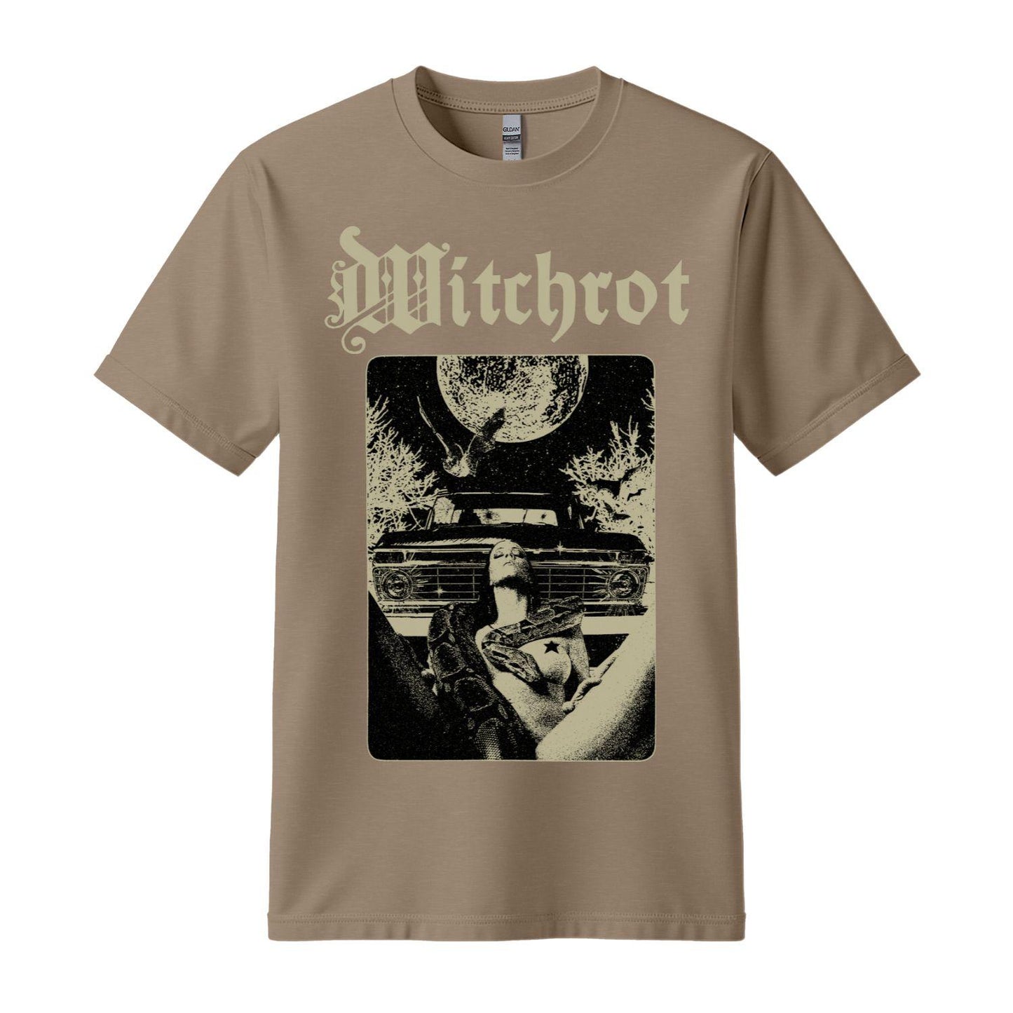 witchrot snake brown t-shirt