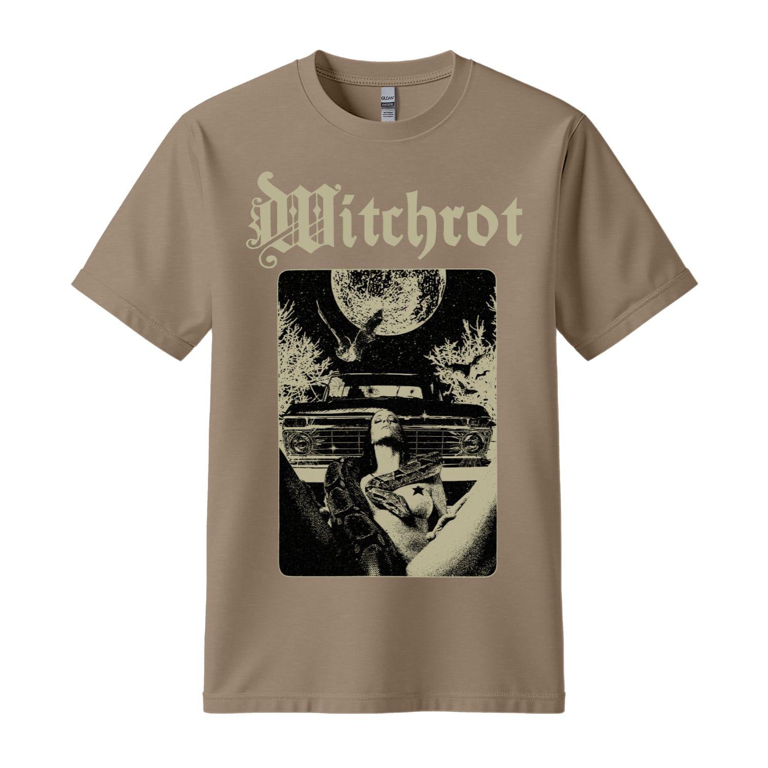 witchrot snake brown t-shirt