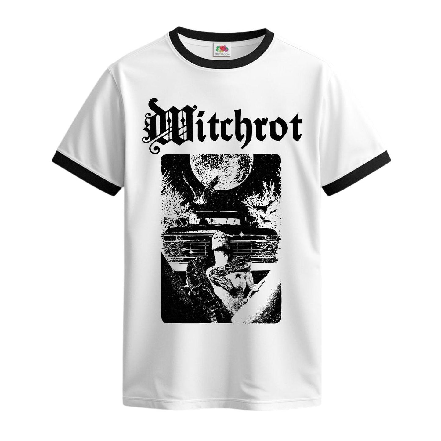 witchrot snake ringer t-shirt