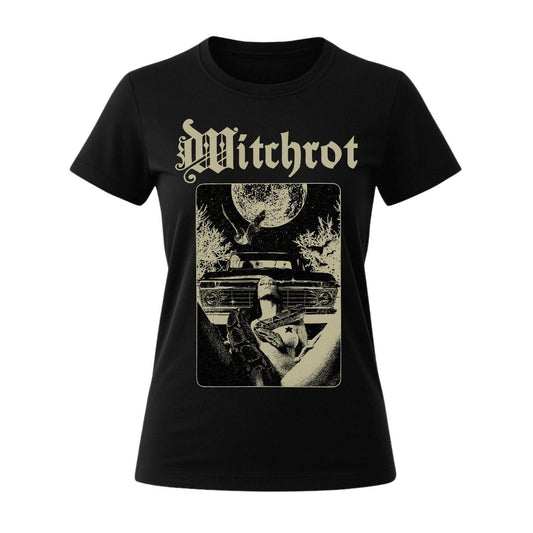 witchrot snake women black t-shirt