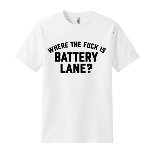 zack keim where is battery lane white t-shirt