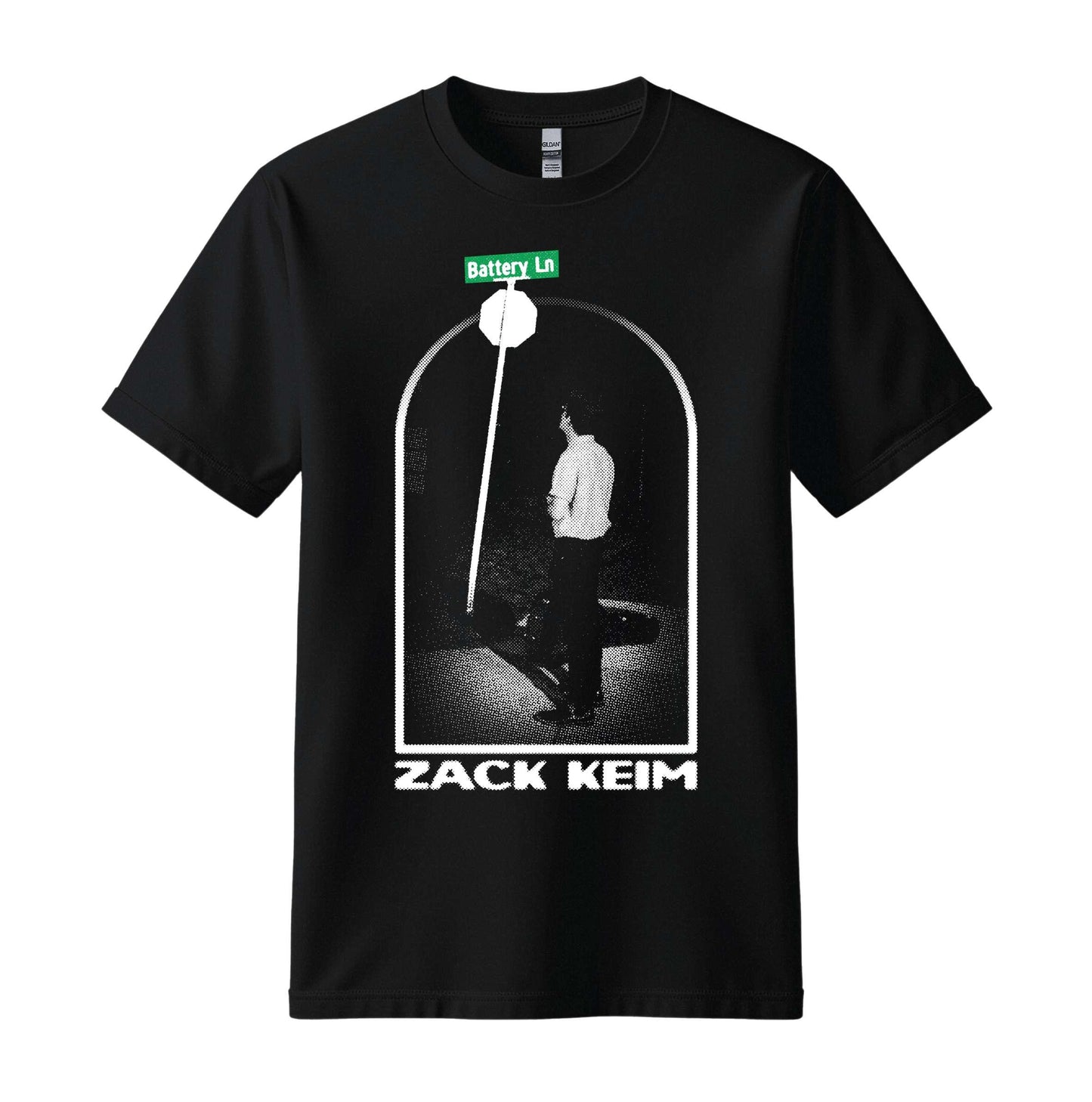 zack keim battery lane black t-shirt