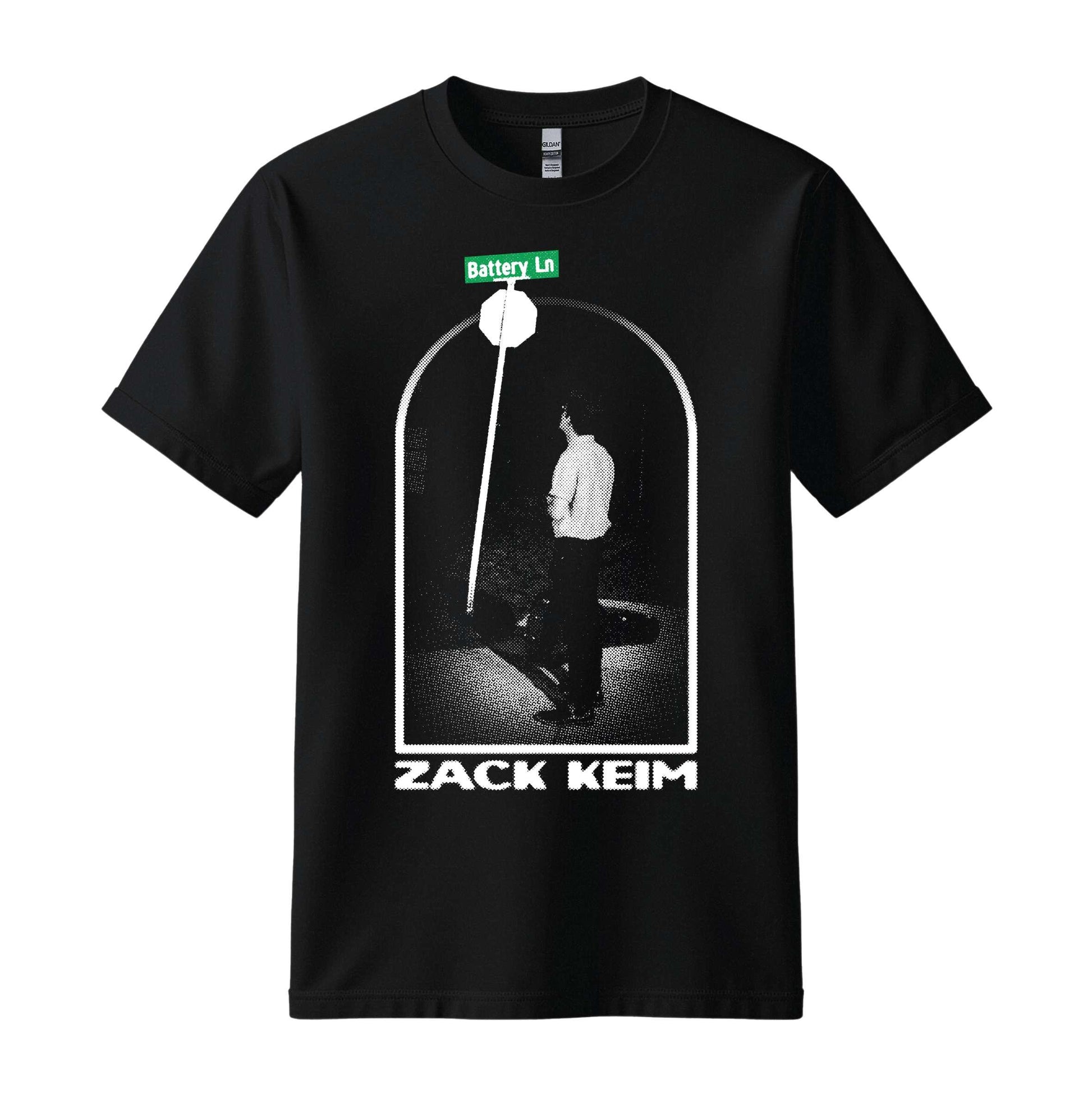 zack keim battery lane black t-shirt