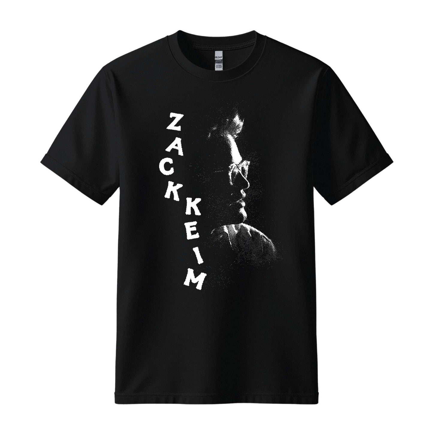zack keim retro black t-shirt